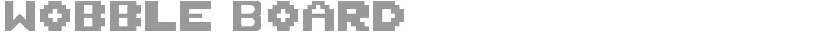 Wobble Board font preview